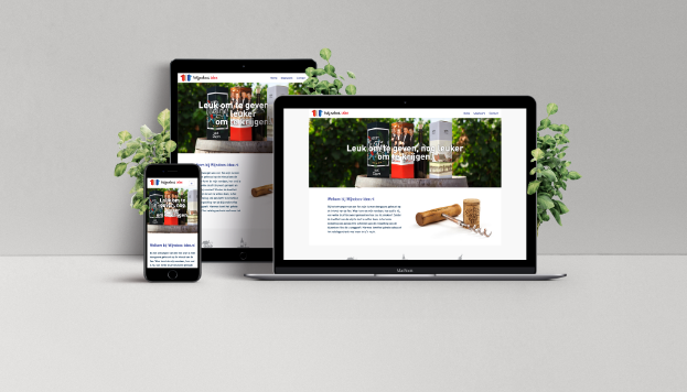 Responsive Website Wijndoos-Idee mobiel