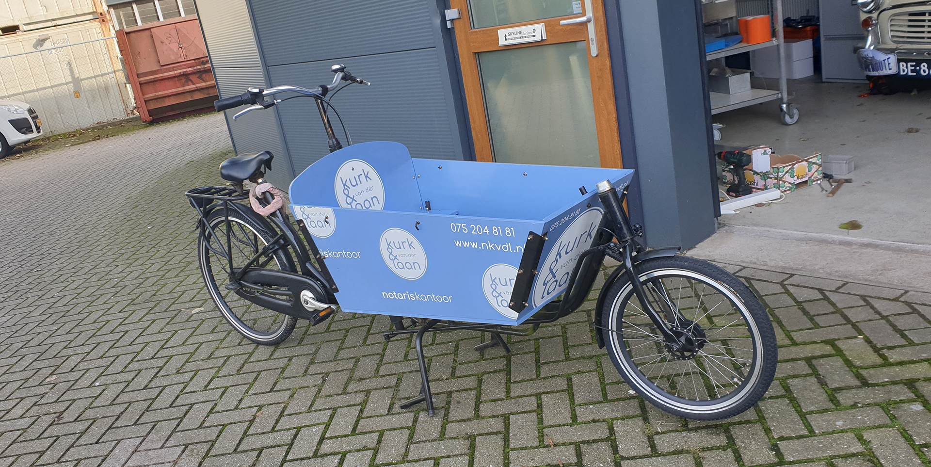 Bakfiets Nootariskantoor Kurk & van der Laan