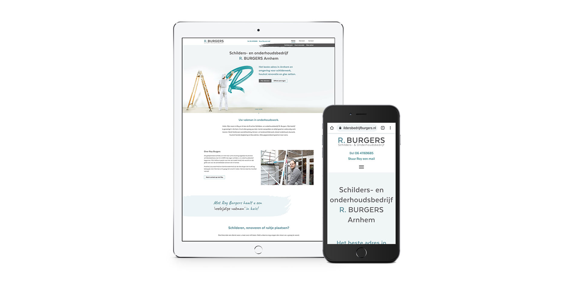 Responsive website Schildersbedrijf