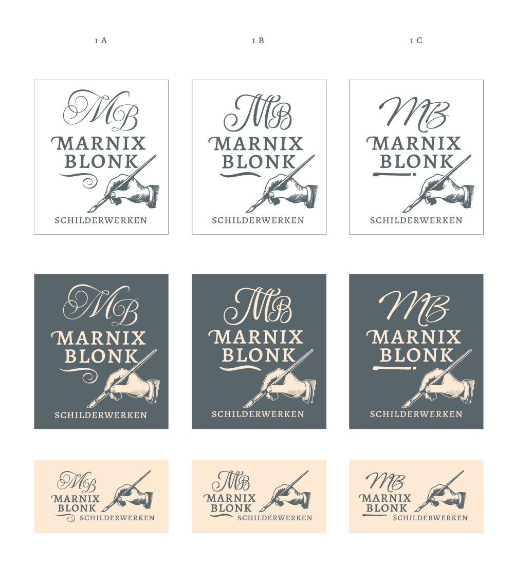 Logoconcept 1 fase 1 voor Marnix Blonk