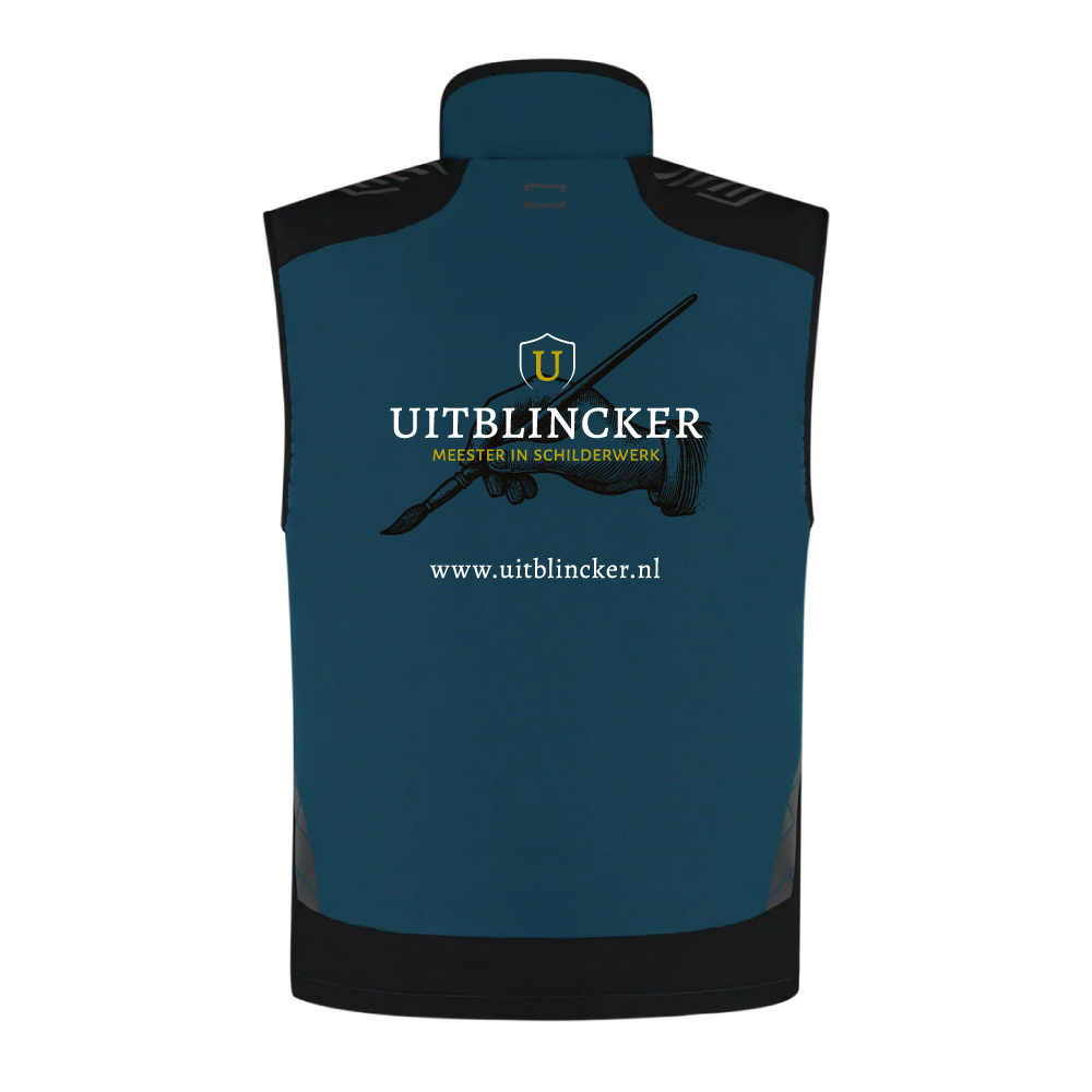 Bodywarmer met logo op de rug